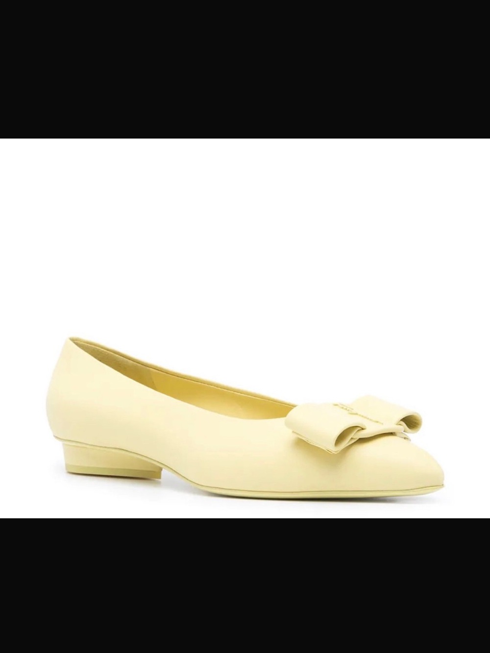Ferragamo Viva Ballerinas Butler Yellow 37.5 C - Picture 2 of 5